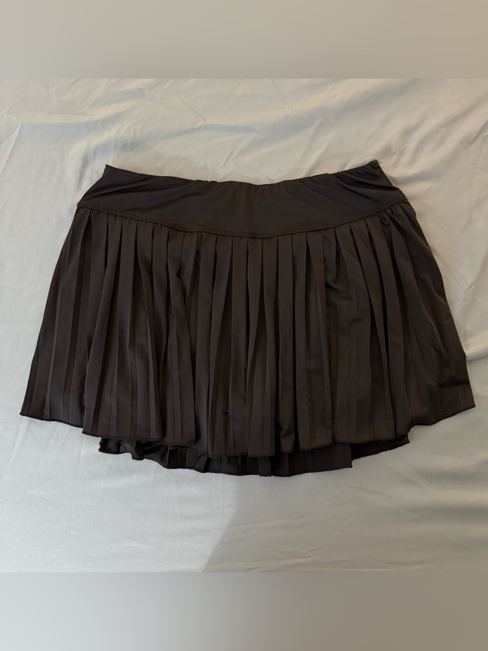 Women's Black Pleated Mini Skirt Skort